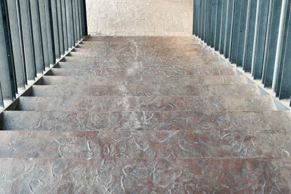 Concrete Stair Stamping in Arroyo Grande